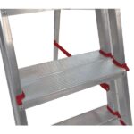 Escada De Alumínio 7 Degraus Duplos Linha Prática - Imagem 7