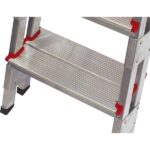 Escada De Alumínio Bilateral 4 Degraus Duplos Apolo Art Factory - Imagem 3