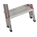 Escada De Alumínio Bilateral 4 Degraus Duplos Apolo Art Factory - Imagem 4