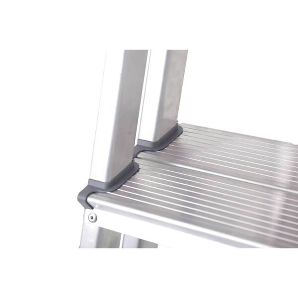 Escada De Alumínio Dupla 3 Degraus Natural 120kg Reisam - Imagem 6