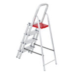 Escada De Alumínio Dupla 4 Degraus Natural 120kg Reisam - Imagem 2