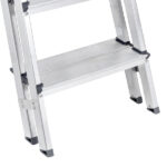 Escada De Alumínio Dupla 6 Degraus Natural 120kg Reisam - Imagem 6