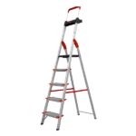 Escada Dobravel 5 Degraus Confort Em Aluminio Alumasa - Imagem 3