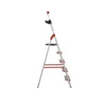 Escada Dobravel 5 Degraus Confort Em Aluminio Alumasa - Imagem 2