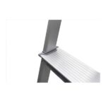 Escada Doméstica Alumínio 2 Degraus Natural 120kg Reisam - Imagem 3