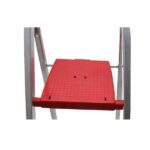 Escada Doméstica Aluminio 6 Degraus Natural 120 Kg Reisam - Imagem 4