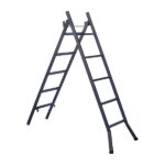 Escada Extensiva 3 Em 1 Metalon 30x20mm 6 E 12 Degraus 160cm - Imagem 2