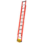 Escada Extensível Vazada Fibra de Vidro 10 Degraus Fechada e 15 Aberta 3,00x4,80m W Bertolo