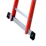 Escada Tesoura Extensível Fibra de Vidro 7 Degraus Fechada e 12 Aberta 2,20x3,80m W Bertolo - Imagem 3