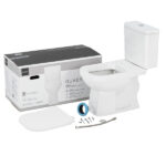 Kit Vaso Sanitário com Caixa Acoplada e Assento Branco Duplo Acionamento 3/6L Vertical Quadra Deca - Imagem 2