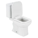 Kit Vaso Sanitário com Caixa Acoplada e Assento Branco Duplo Acionamento 3/6L Vertical Quadra Deca