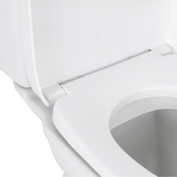 Kit Vaso Sanitário com Caixa Acoplada e Assento Branco Duplo Acionamento 3/6L Saída Vertical Round Roca - Imagem 8