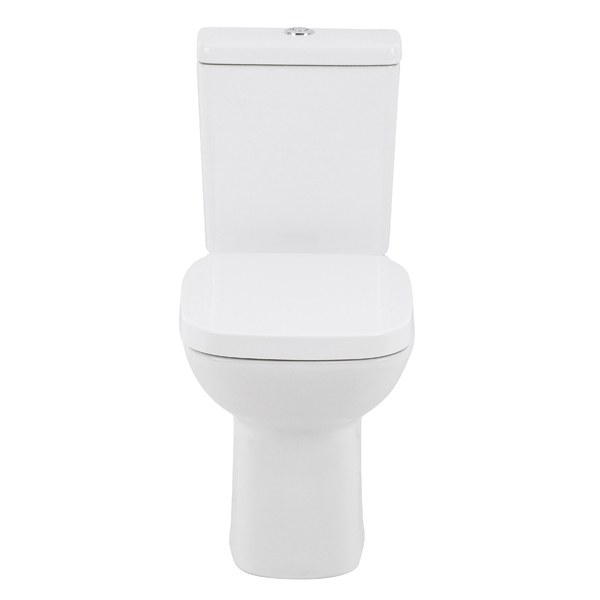 Kit Vaso Sanitário com Caixa Acoplada e Assento Branco Duplo Acionamento 3/6L Saída Vertical Square Roca - Imagem 4