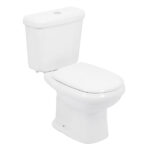 Kit Vaso Sanitário com Caixa Acoplada e Assento Branco Duplo Acionamento 3/6L Saída Vertical Sabatini Icasa