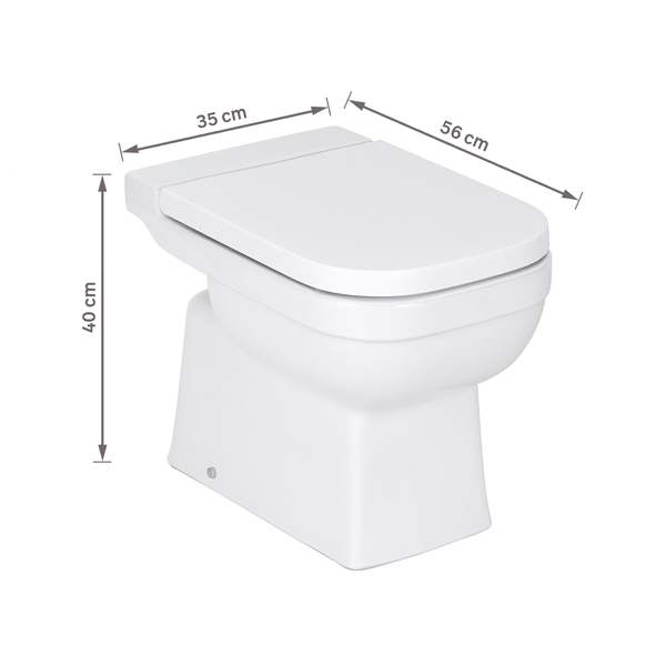 Kit Vaso Sanitário Convencional com Assento Branco Saída Vertical Elite Celite - Imagem 9