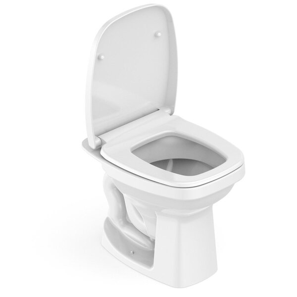 Vaso Sanitário Convencional Com Assento Queda Amortecida Art Incepa Branco Brilhante - Imagem 4