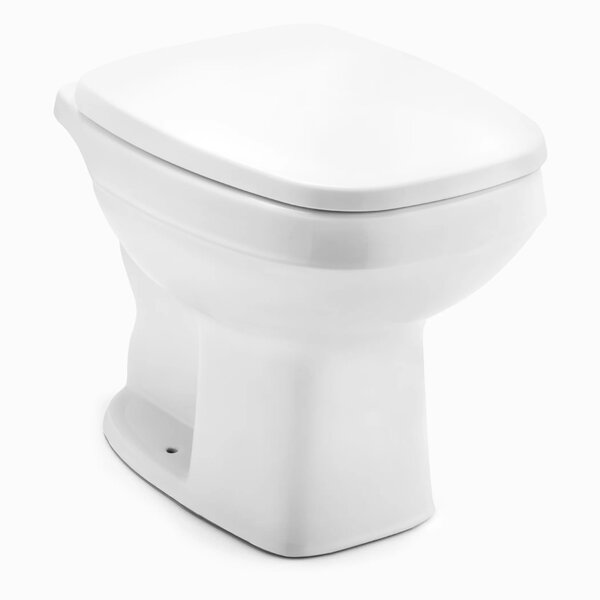 Vaso Sanitário Convencional Com Assento Soft Close City Celite Branco Brilhante - Imagem 5