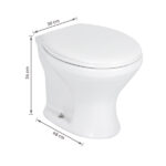 Kit Vaso Sanitário Convencional para Descarga de Parede com Assento Saída Vertical Infantil Branco Icasa - Imagem 9