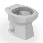 Kit Vaso Sanitário Convencional com Assento Cinza Saída Vertical Thema Incepa - Imagem 2