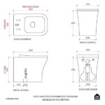 Vaso Sanitário Convencional Turmalina Pingoo.casa - Branco - Imagem 10