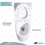 Vaso Sanitário Monobloco Acoplada Caixa Privada Tubrax - Imagem 5