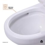 Vaso Sanitário Monobloco Caixa Acoplada Privada Taquaras Pingoo.casa - Branco - Imagem 4