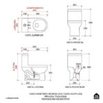 Vaso Sanitário Monobloco Caixa Acoplada Privada Taquaras Pingoo.casa - Branco - Imagem 10