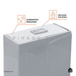 Vaso Sanitário Monobloco - Caixa Acoplada - Topázio Pingoo.casa - Branco - Imagem 3