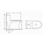 Vaso Sanitário Monobloco Cerâmica Com Caixa Acoplada Pelegrin Pel-6273 - Imagem 2