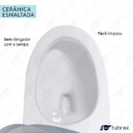 Vaso Sanitário Monobloco Completo - Caixa Acoplada Privada Nexum Vab0026 Tubrax - Imagem 5