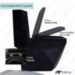 Vaso Sanitário Monobloco Completo Caixa Acoplada Privada Preto Modelo Diamante Tubrax - Imagem 3