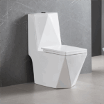 Vaso Sanitário Monobloco Completo Diamante - Caixa Acoplada - Imagem 2