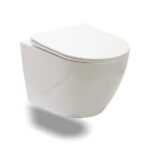 Vaso Sanitário Suspenso Saída Horizontal Hematita Pingoo.casa - Branco